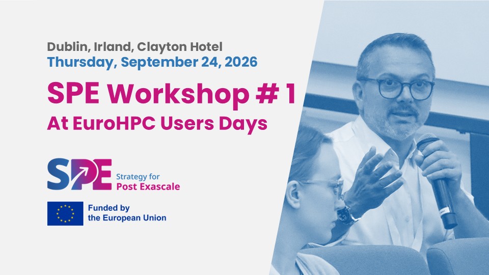 SPE Workshop #1 at EuroHPC Users Days
